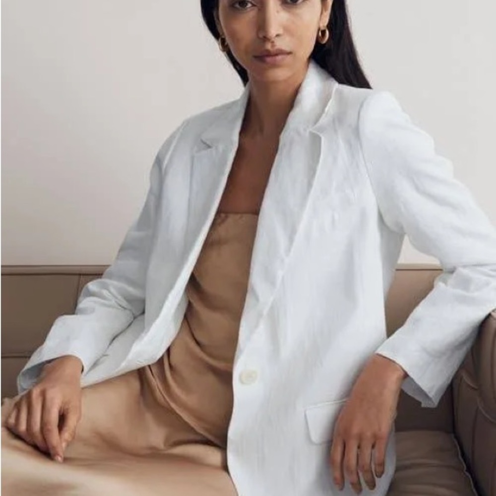 Madewell White Blazer Classic Tailored Fit